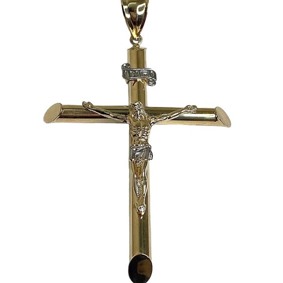 24 HRS SALE 10K Gold Filled Cross - Picture 1 of 10